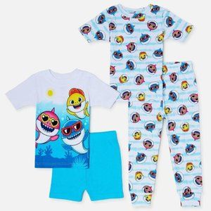 Nickelodeon Pinkfong Baby Shark 2T or 3T Cotton Short Sleeved Pajama Set NWT